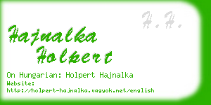 hajnalka holpert business card